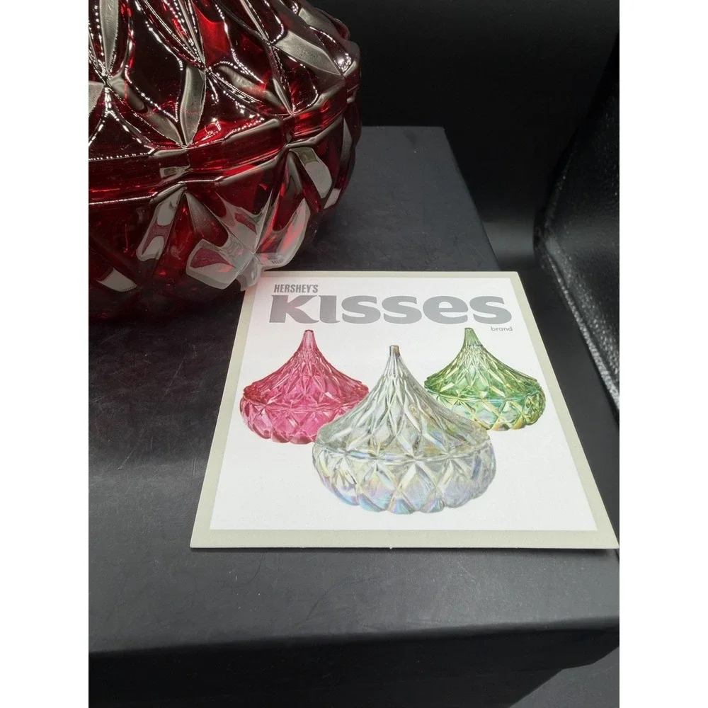 🍬❤️ Godinger Hershey's Kisses Crystal Candy Dish – 